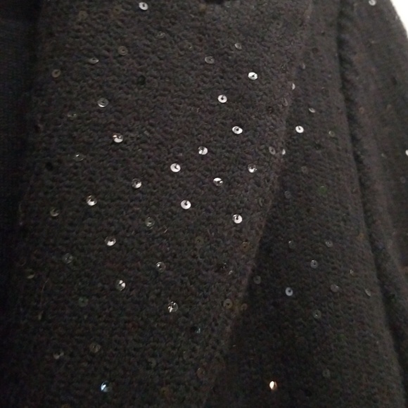 COPY - BCBGMAXAZRIA Sequins 100% Wool Knit Blazer - Picture 6 of 6